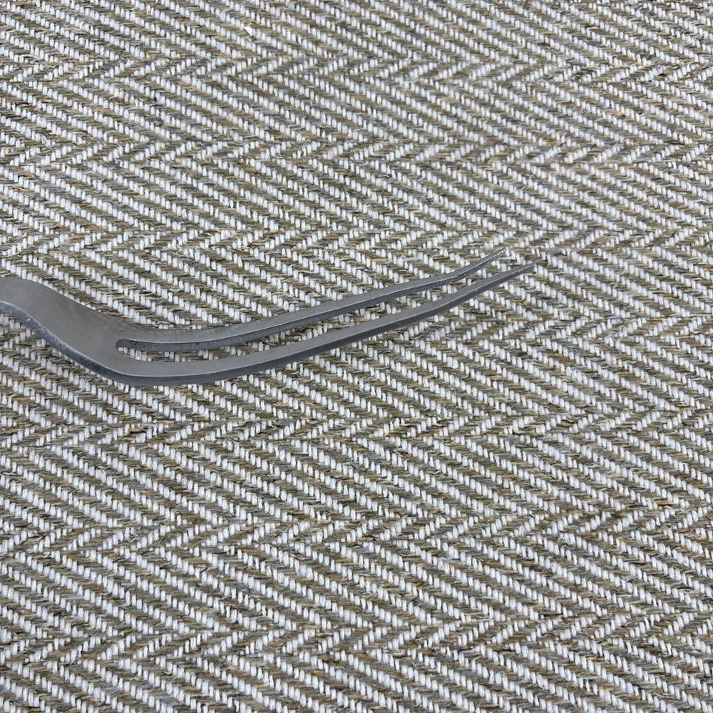 Vintage Ekco Flint Stainless Steel Carving Fork 2 Prong 12
